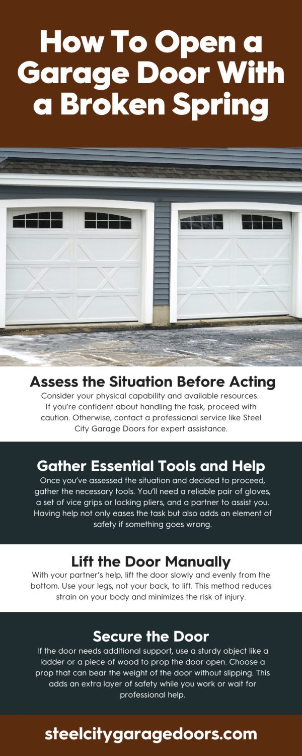 How To Open a Garage Door With a Broken Spring